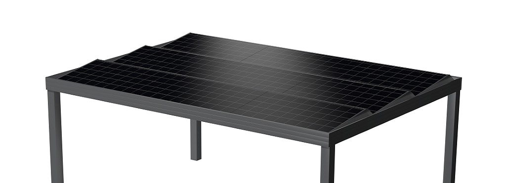pergola ou carport photovoltaïque modèle 3x3